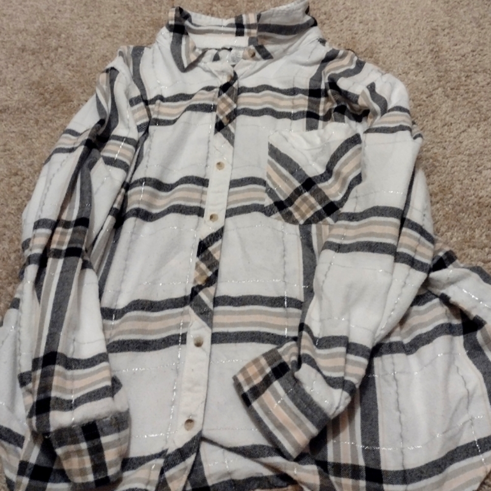XXL Arizona White and Grey flannel